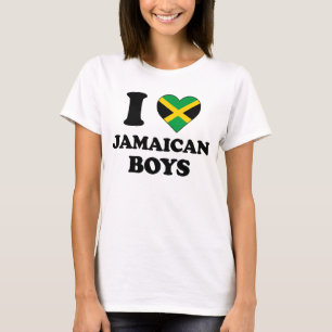 Ik hou van Jamaicaanse jongens T-shirt