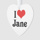 Ik hou van Jane Ornament (voorkant)