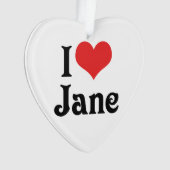 Ik hou van Jane Ornament (voorkant)