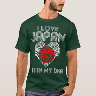 Ik hou van Japan Het zit in mijn DNA voor Japanner T-shirt