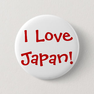Ik hou van Japan! Ronde Button 5,7 Cm
