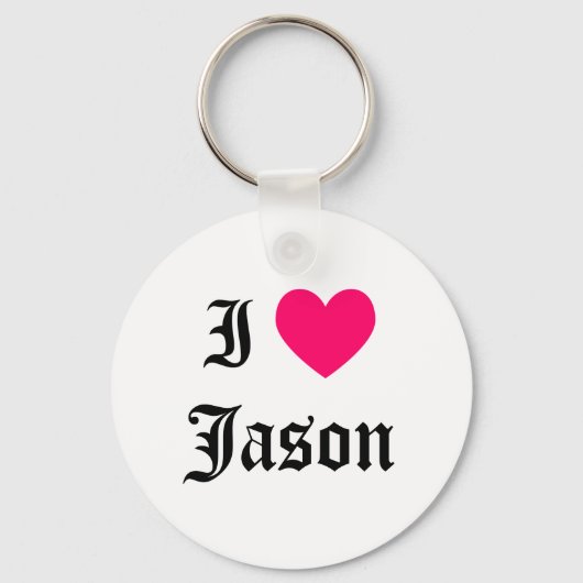 Ik hou van Jason Sleutelhanger (Voorkant)