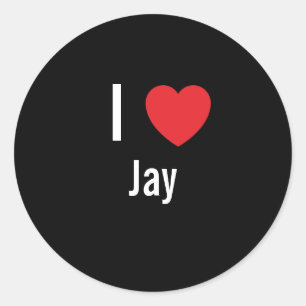 Ik hou van Jay Ronde Sticker