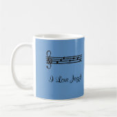 Ik hou van jazzmuziek koffiemok (Links)