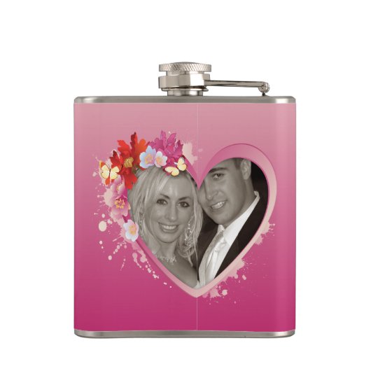 Ik hou van je 5A gevlekte fles Heupfles (Achterkant)