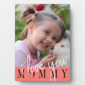 Ik hou van je aangepaste foto van mama fotoplaat (voorkant)