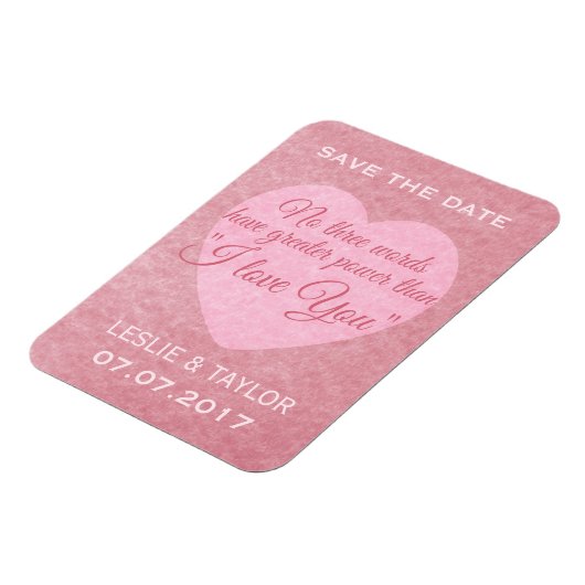 "Ik hou van je" aangepaste magneet (Linkerzijde)