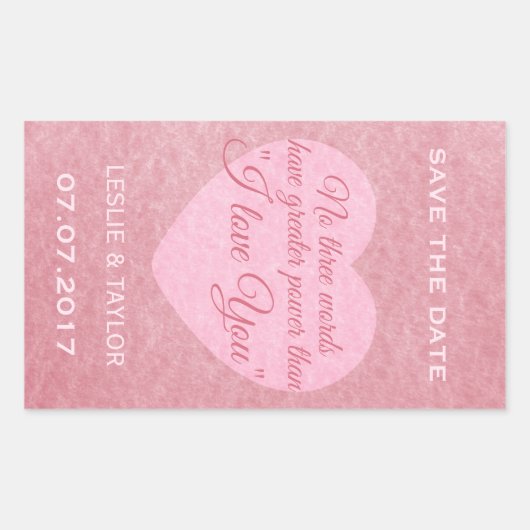 "Ik hou van je" aangepaste stickers (Voorkant)