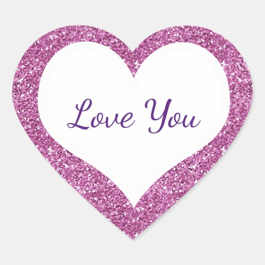 Ik hou van je aangepaste tekst conversatie harten hart sticker (Voorkant)