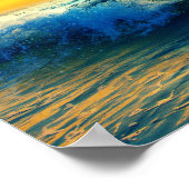 Ik hou van je aanwezigheid, psalm 16:11 Ocean Suns Poster (Hoek)