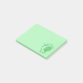 Ik hou van je Aarde, schetsen, groen Post-it® Notes (Schuin)
