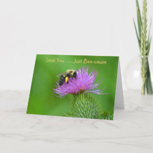 Ik hou van je alleen voor bijenzaak. kaart
