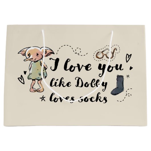 Ik hou van je als Dobby-liefhebbers Groot Cadeauzakje (Voorkant)