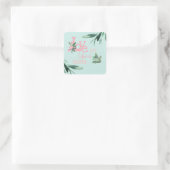 Ik hou van je als een Sista Cactus Vierkante Sticker (Tas)