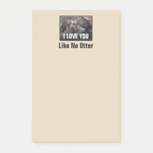 Ik hou van je als geen otter Cute Photo Post-it® Notes