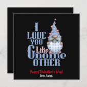 Ik hou van je als Gnome Andere Valentijn Bedankkaart (Voorkant / Achterkant)