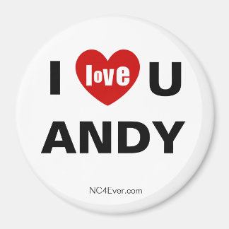 Ik hou van je ANDY Fridge Magnet Magneet