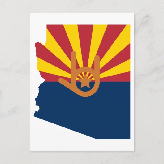 Ik hou van je, Arizona Briefkaart (Voorkant)