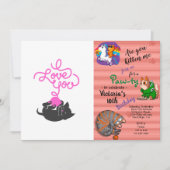 Ik hou van je - bal van wol - Kies achterkleur Kaart (Voorkant)