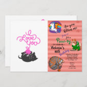 Ik hou van je - bal van wol - Kies achterkleur Kaart (Voorkant / Achterkant)