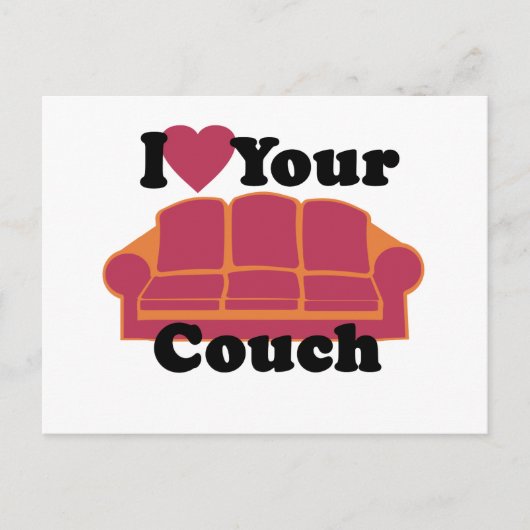 Ik hou van je bank briefkaart (Voorkant)