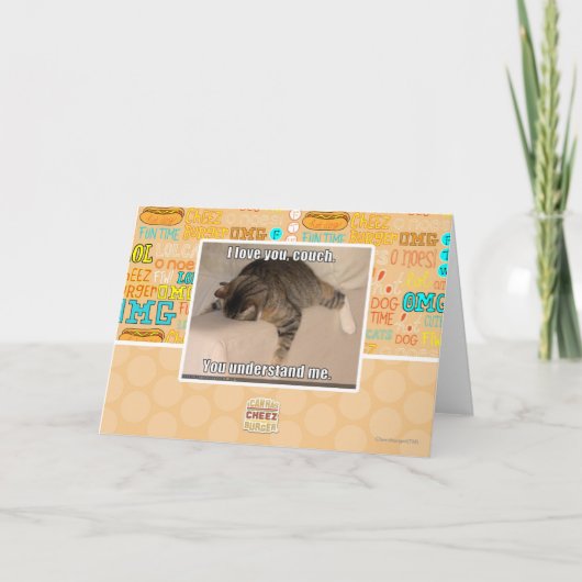 Ik hou van je, bank. kaart (Voorkant)