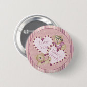 Ik hou van je Bary veel Button (Voorkant /achterkant)