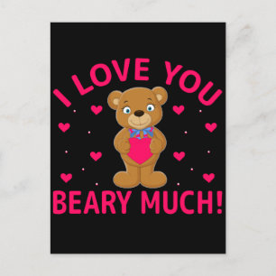 Ik hou van je beary veel Teddy Bear Briefkaart