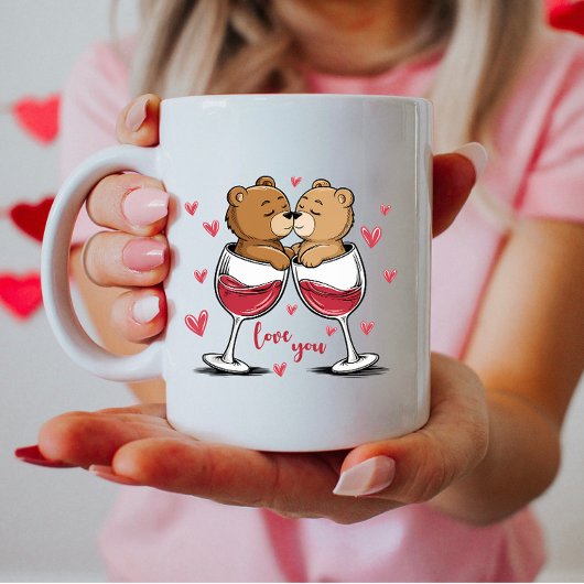 Ik hou van je, Beer paar Koffiemok