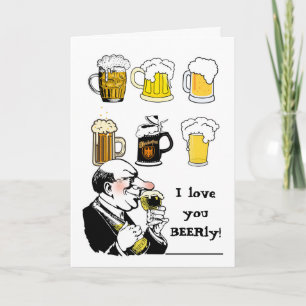 Ik hou van je beerly Dearly Valentijnsdag Kaart