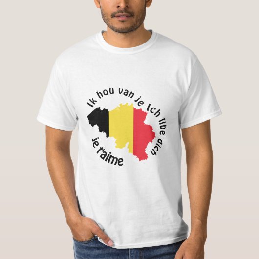 ik hou van je belgië t-shirt (Voorkant)
