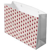 Ik hou van je Berry Much Raspberry Pattern Groot Cadeauzakje (Achterkant Gekanteld)