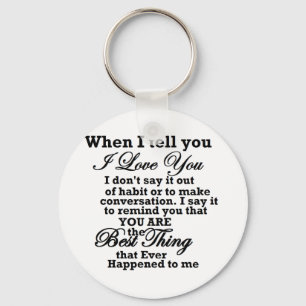 Ik hou van je, beste ding ooit! sleutelhanger