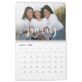 Ik hou van je bewerkbare kleurenfotokalender kalender (Jan 2026)