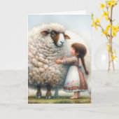 Ik hou van je Big Ewe Kaart (Gele Bloem)