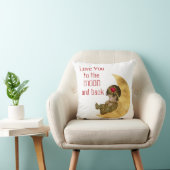 Ik hou van je bij de Moon en Back Baby Pillow Kussen (Stoel)