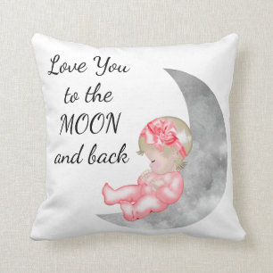 Ik hou van je bij de Moon en Back Baby Pillow Kussen