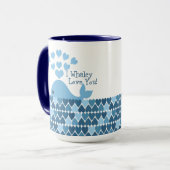 Ik hou van je! Blauw Mok (Voorkant links)