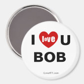 Ik hou van je BOB Fridge Magnet Magneet (Voorkant / Achterkant)