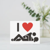Ik hou van je briefkaart (Staand voorkant)