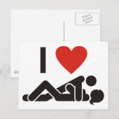 Ik hou van je briefkaart (Voorkant / Achterkant)