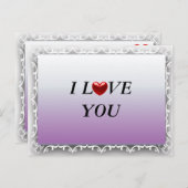 Ik hou van je briefkaart (Voorkant / Achterkant)