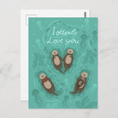 Ik hou van je Briefkaart (Voorkant / Achterkant)