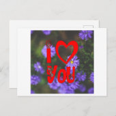 Ik hou van je  briefkaart (Voorkant / Achterkant)