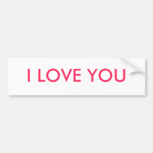 Ik hou van je bumpersticker