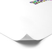 Ik hou van je buren als jezelf gemaakt met Gemsten Poster (Hoek)