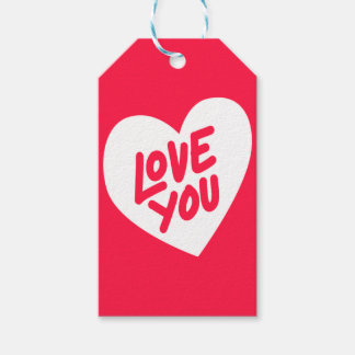 Ik hou van je cadeau Labels Cadeaulabel