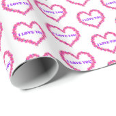 Ik hou van je cadeautje cadeaupapier (Rol Hoek)