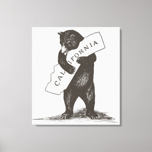 Ik hou van je Californië Canvas Afdruk (Voorkant)