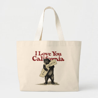 Ik hou van je Californië Grote Tote Bag